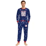 new-york-giants-cuffed-pajamas-personalized-garland-icon-medley-blue-best-selling.webp