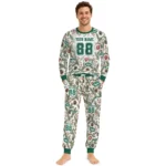 new-york-jets-cuffed-pajamas-customized-botanical-ornament-toss-green-best-selling.webp
