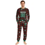 new-york-jets-cuffed-pajamas-personalized-buffalo-check-green-red-best-selling.webp
