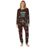 new-york-jets-cuffed-pajamas-personalized-buffalo-check-green-red-best-selling.webp