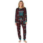 philadelphia-eagles-cuffed-pajamas-custom-buffalo-check-green-red-best-selling.webp