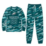 philadelphia-eagles-cuffed-pajamas-customized-diagonal-brush-strokes-green-best-selling.webp
