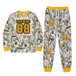 pittsburgh-steelers-cuffed-pajamas-custom-botanical-ornament-toss-green-best-selling.webp