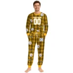 pittsburgh-steelers-cuffed-pajamas-custom-windowpane-plaid-gold-best-selling.webp