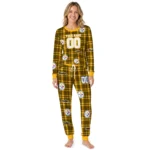 pittsburgh-steelers-cuffed-pajamas-custom-windowpane-plaid-gold-best-selling.webp