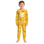 pittsburgh-steelers-cuffed-pajamas-customized-floral-doodle-scatter-gold-best-selling.webp