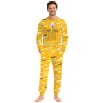 pittsburgh-steelers-cuffed-pajamas-personalized-diagonal-brush-strokes-gold-best-selling.webp