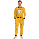 pittsburgh-steelers-cuffed-pajamas-personalized-garland-icon-medley-gold-best-selling.webp