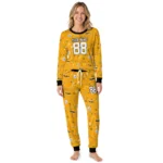 pittsburgh-steelers-cuffed-pajamas-personalized-garland-icon-medley-gold-best-selling.webp