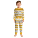pittsburgh-steelers-cuffed-pajamas-personalized-geometric-motif-bands-gold-white-best-selling.webp