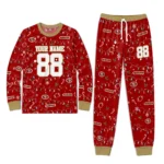 san-francisco-49ers-cuffed-pajamas-custom-garland-icon-medley-red-best-selling.webp