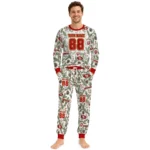 san-francisco-49ers-cuffed-pajamas-customized-botanical-ornament-toss-green-best-selling.webp