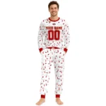 san-francisco-49ers-cuffed-pajamas-customized-wavy-light-strands-red-white-best-selling.webp