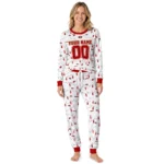 san-francisco-49ers-cuffed-pajamas-customized-wavy-light-strands-red-white-best-selling.webp