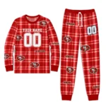 san-francisco-49ers-cuffed-pajamas-customized-windowpane-plaid-red-best-selling.webp