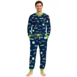 seattle-seahawks-cuffed-pajamas-custom-sparse-oval-toss-blue-best-selling.webp