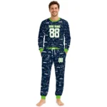 seattle-seahawks-cuffed-pajamas-customized-garland-icon-medley-blue-best-selling.webp