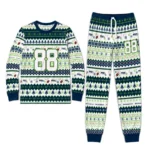 seattle-seahawks-cuffed-pajamas-customized-geometric-motif-bands-blue-white-best-selling.webp