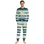 seattle-seahawks-cuffed-pajamas-customized-geometric-motif-bands-blue-white-best-selling.webp