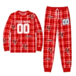 tampa-bay-buccaneers-cuffed-pajamas-custom-windowpane-plaid-red-best-selling.webp