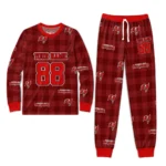 tampa-bay-buccaneers-cuffed-pajamas-customized-buffalo-check-red-best-selling.webp