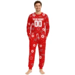 tampa-bay-buccaneers-cuffed-pajamas-customized-floral-doodle-scatter-red-best-selling.webp