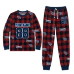 tennessee-titans-cuffed-pajamas-personalized-buffalo-check-navy-red-best-selling.webp